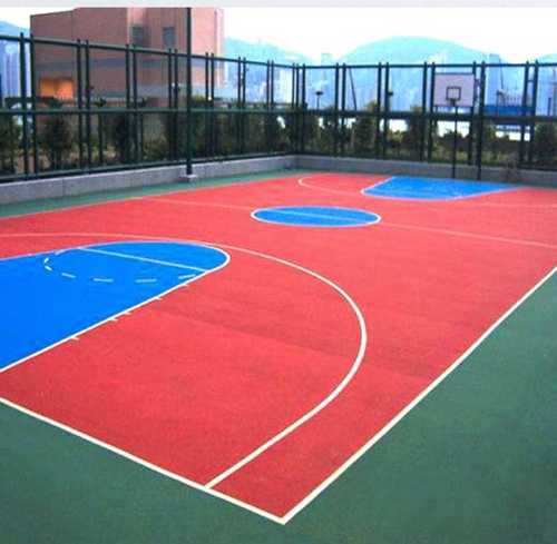 Multicolor 4.5 Mm Thickness Multi Color Pvc Sports Flooring For Commercial Purpose