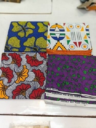 44 Inch Width Soft And Smooth Multi Color African Real Wax Printed Dress Fabric, Free Size