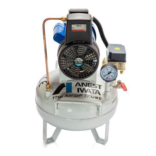 Oil-Free Anest Iwata Tfs05-7 0.5 Hp Air Cooled Oil Free Reciprocating Air Compressor