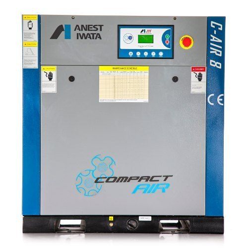 Lubricated Automatic Interlocking Control Air Cooled Ac Three Phase 7.5 Hp Screw Compressor