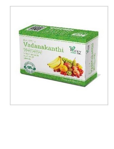 Green Color Oval Shape Handmade Herbal Vadanakanthi Mixed Fruit Soap with Natural Color