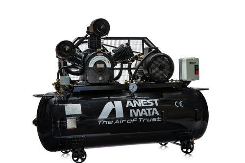 Lubricated Leak Resistance Air Cooled 5 Hp Piston Air Compressor (Tank Capacity 280 Ltrs)