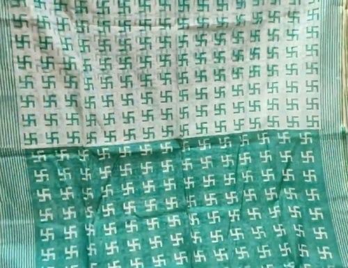 Khadi Light Green And White Casual Wear Plain Semi Cotton Saree, With Blouse, 6 M For Party