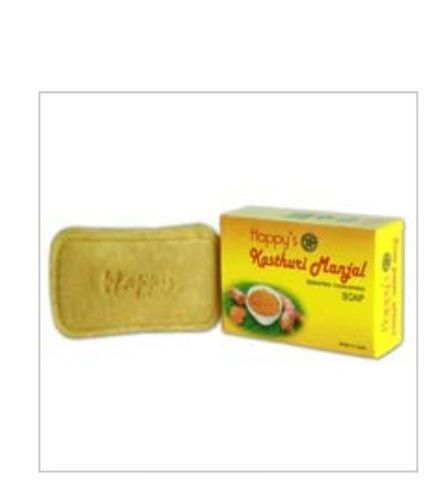 Natural Handmade Yellow Color Kasthuri Manjal Soap without Added Artificial Color