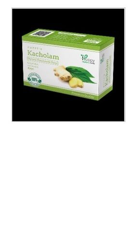 Oval Shape Natural Handmade Herbal Green Kacholam Soap for All Type of Skin with Good Fragrance