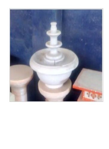 Attractive Look Polished Finish White Color Marble Table Top Fountain