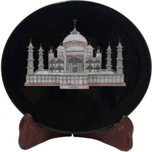 Black Marble Decorative Plate