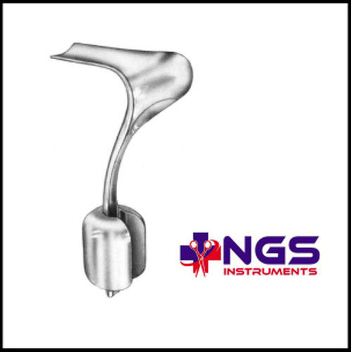 Silver Stainless Steel Auvard Vaginal Speculum For Hospital Use With Dull Finish