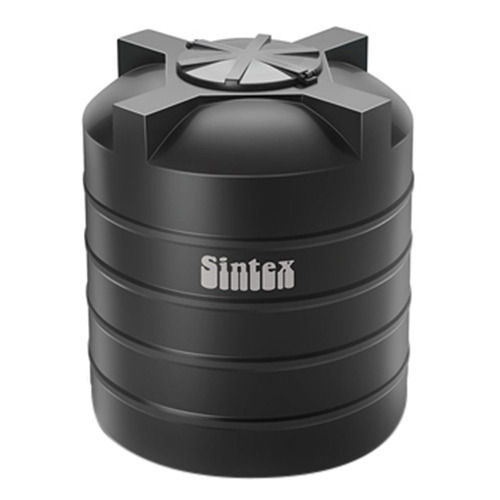 29.1 Inch Height Round Sintex Black Water Tank With 500 Litre Storage Capacity