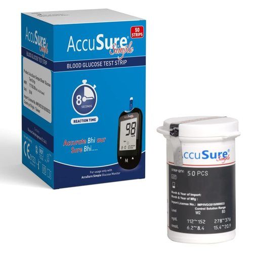 Accusure Blood Glucose Test Strips (25 Strips)