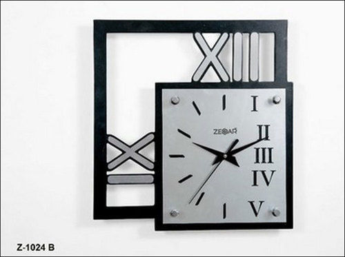 Analog Black Wall Clock Z-1024 B For Home and Office, Every Gifting Purpose