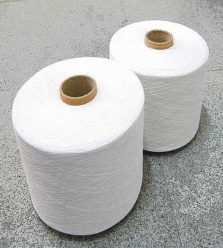 Washable Anti Bacterial Weaving Use Two Ply Plain White 100% Cotton Yarn