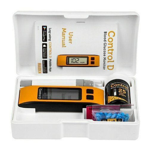 Blood Glucose Test Strips 25 Pcs And Digital Thermometer Combo