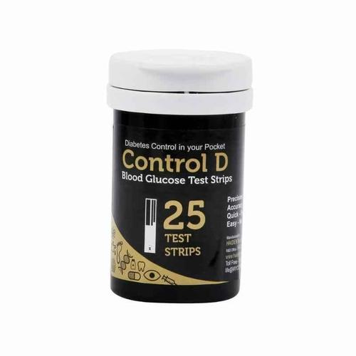 Control D Blood Glucose 25 Test Strips