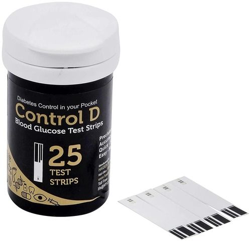 Control D Blood Glucose 25 Test Strips (Pack Of 2)