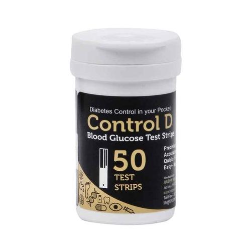 Control D Blood Glucose 50 Test Strips (Pack Of 2)