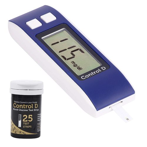 Control D Glucometer Kit With 25 Strips (Pack Of 2)