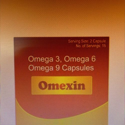 Omega 3, Omega 6, Omega 9 Omexin Capsules  Shelf Life: 1 Years