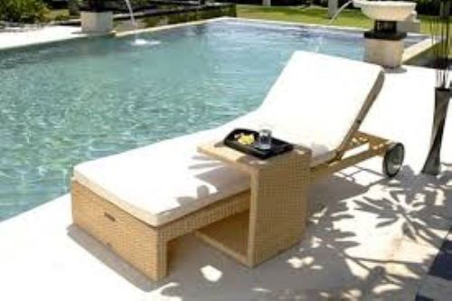 Outdoor Swimming Poolside Furniture Chairs Deck Lounger Set