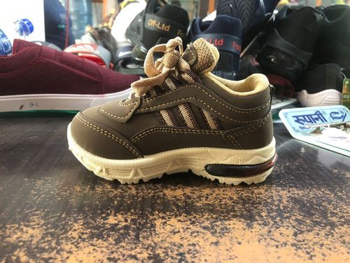 Brown Stylish And Trendy Coffee Color Baby Sports Shoes For Daily And Party Wear