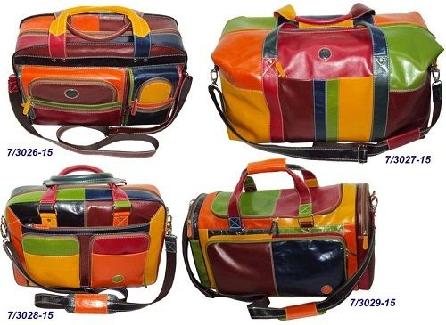 Attractive Design Very Spacious And Light Weight Multi Colour Leather Bag For Travelling