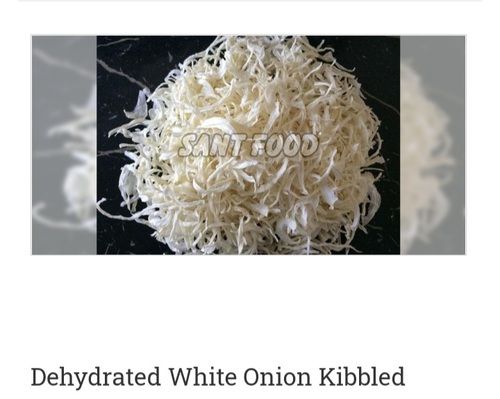 Hygienically Packed Creamy Color Organic Dehydrated White Onion Kibbled for Cooking