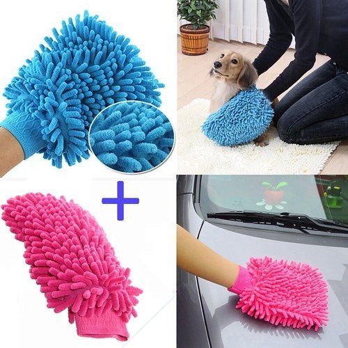 Microfiber Wet and Dry Double Sided Chenille Mitt Dust Cleaning Glove