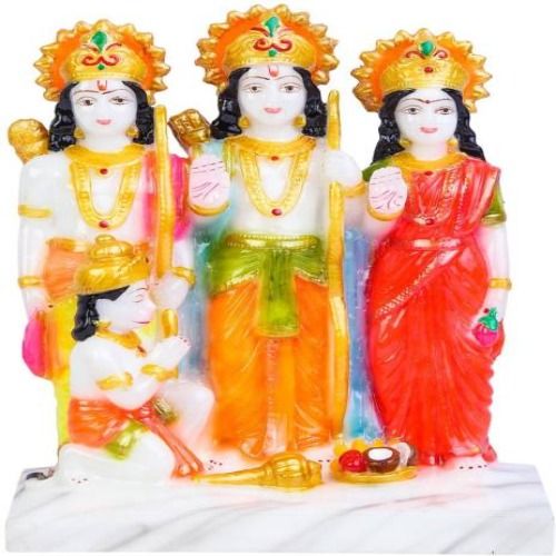 A one Marble Handicrafts Ram Darbar Decorative Showpiece - 10 cm  (Marble, Multicolor)