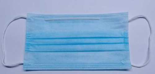 Skin Friendly Disposable 3 Ply Face Mask - Non Woven Material, Adult & Child Sizes, White & Blue Color | Clinic, Home, Hospital Use, Skin Friendly Design
