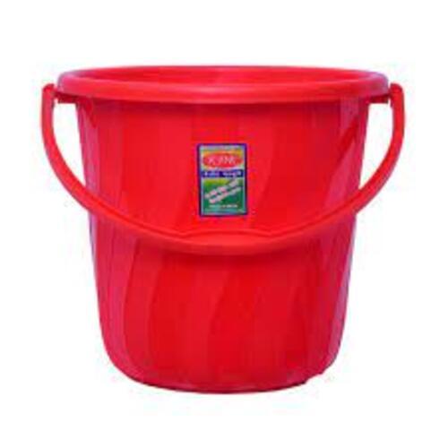 Trishul Plastics Fresh Bucket With Handle - Spiral Design Model Application: Domestic