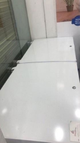 White 300 L 440 Volt Double Top Open Door Deep Freezer