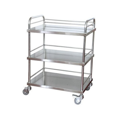 730x415x1130 Mm Stainless Steel Hospital Medical Trolley