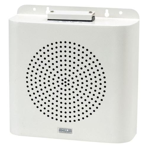 White Ahuja Pa Wall Speaker With 8W Rms, 100V Voltage, Ivory Color, Metal Cabinet