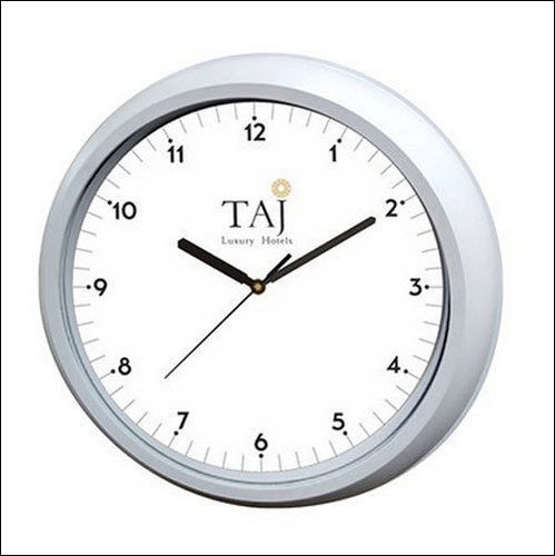 Black Analog Display Promotional Plastic Wall Clock, 9.75" - 11.25"