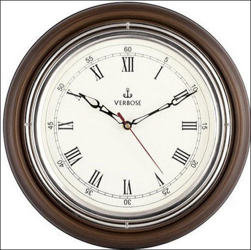 Analog Display Wooden Antique Wall Clock For Home, Office, 12 Inch