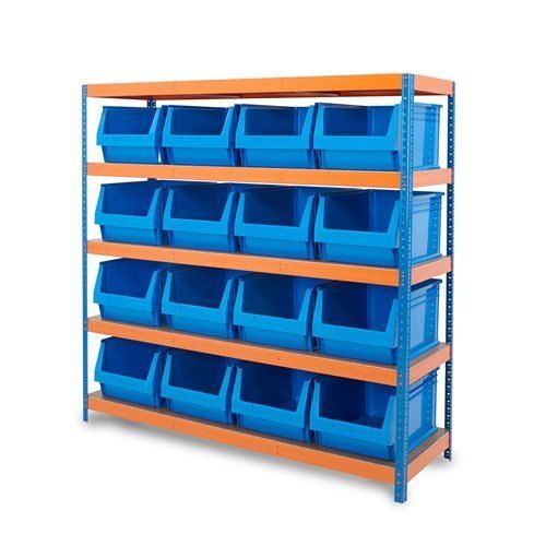 Easily Stored Rectangular Blue Industrial Esd Conductive Plastic Shelving Bins