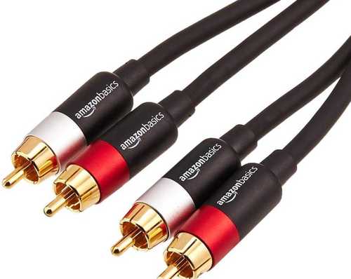 Heavy Duty Usages Shock Proof Inner Copper Black PVC RCA Cable