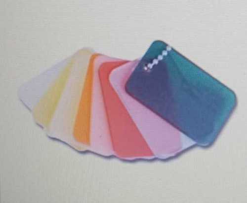 Multicolor Standard Rectangular Plain Shape Acrylic Sheets For Interior And Exterior Lighting, Etc