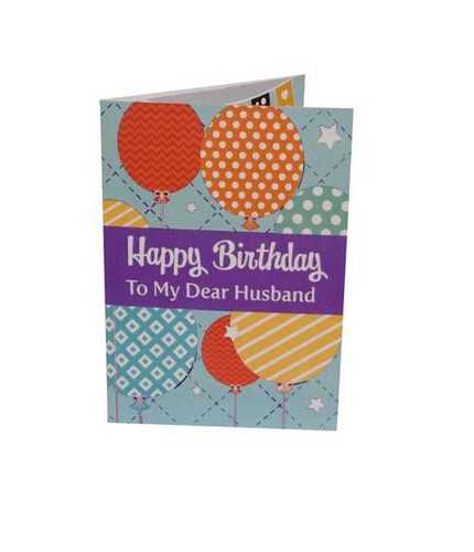 Multi Color Ttc- Musical Birthday Greeting Singing Card For Husband