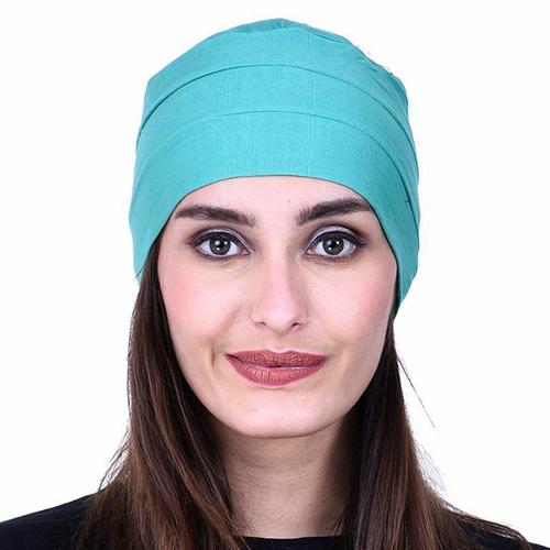 Turquoise Womens Summer Chemo Ear Cover Caps Caps Gender: Unisex