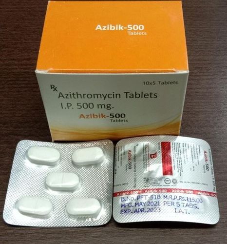 Azithromycin Tablets Azibik-500 Tablet 500 Mg Grade: Medicine Grade