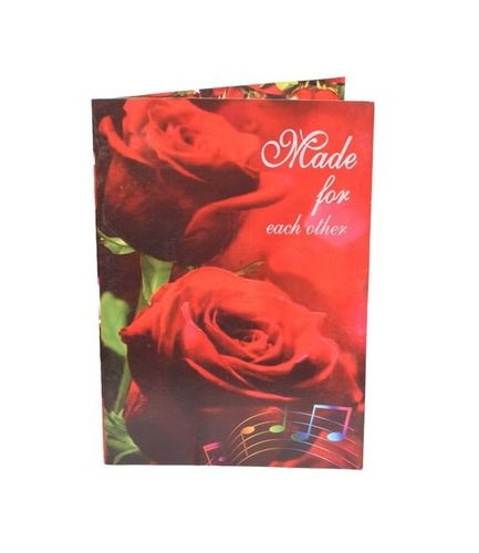 White Beautiful Musical I Love You Greeting Singing Card For Lovely Wife, Husband, Girlfriend, Fiance