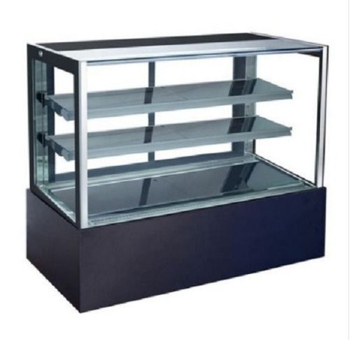 Electric 3 Shelves Stainless Steel And Glass Cold Display Counter Use: Home