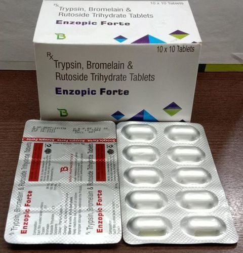 Enzopic Forte Trypsin Bromelain And Rutoside Trihydrate Tablets