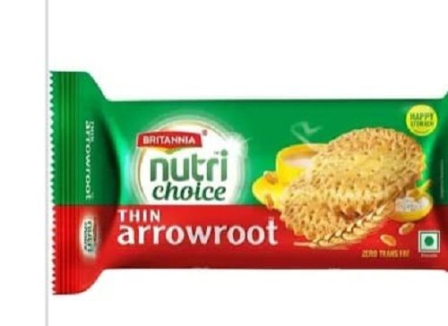 Healthy And Crunchy Britannia Nutri Choice Thin Arrowroot Biscuits, 150Gm Fat Content (%): 12 Percentage ( % )