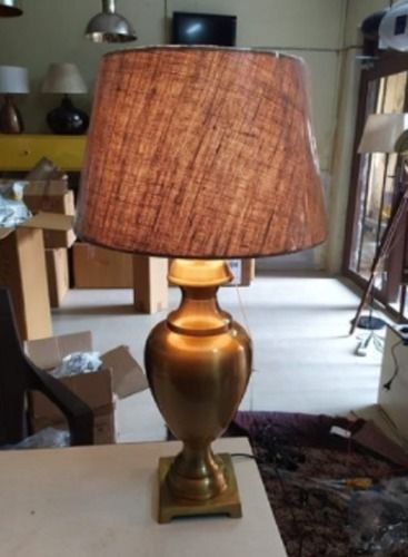 White Incandescent Led Antique Brass Table Lamp For Indoor Decoration