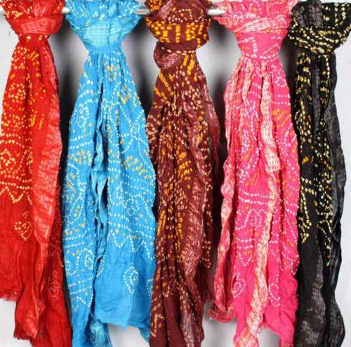 As Per Photo Ladies Multicolor Printed Casual Wear 100% Soft Cotton Dupatta