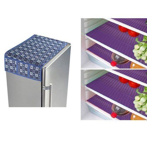 Pvc Printed Fridge Cover Set