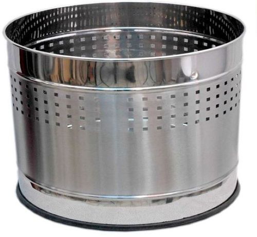 Round Polish Surface Stainless Steel 202 Planter With 12 Inch Height