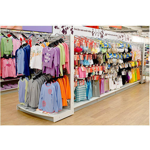 Stainless Steel Garment Display Rack Used In Shops And Malls Scale: Heavy Duty